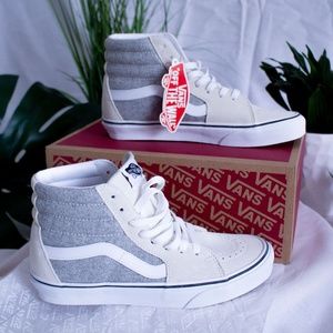 VANS Sk8-HI (Herringbone) Whtasgstrwht SZ8